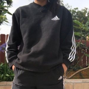 adidas 3 stripes sweatshirt